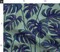 Blue Palm Tropical Foliage Rainforest Summer Ink Green Houseplant Custom Printed Fabric by Spoonflower Various Fabrics by the Yard or Fat Quarter